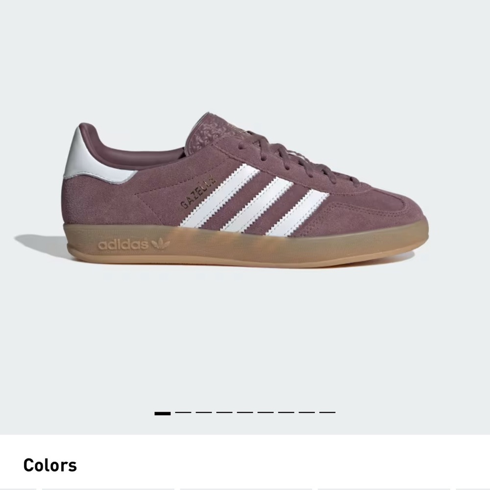 Adidas Gazelle in Mauve and White